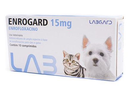 Antibiótico Labgard Enrogard 15mg para Cães