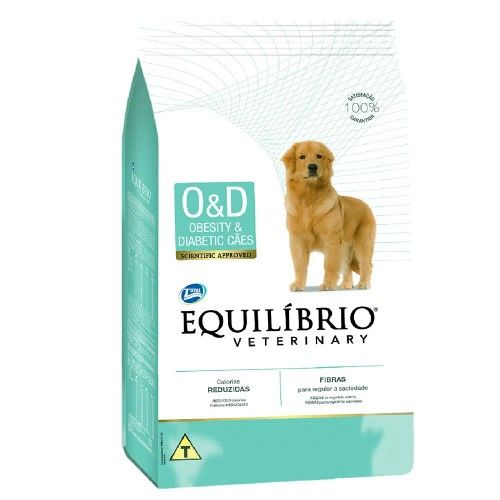 Ração Seca Medicamentosa Equilibrio Vet Obesity & Diabetes para Cachorros