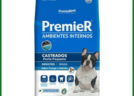 Ração Seca Premier Ambientes Internos para Cachorros Adultos Castrados