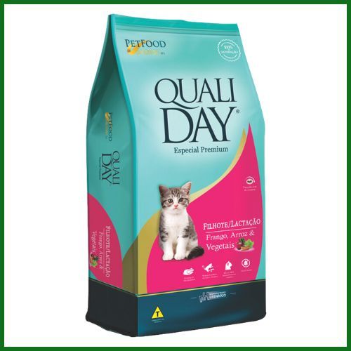 Ração Seca Qualiday para Gatos Filhotes em Lactação