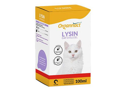 Suplemento Organnact Lysin Cat Emulgel para Gatos