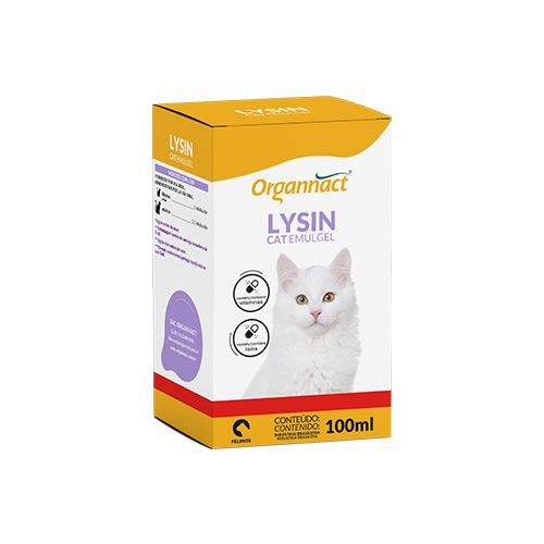 Suplemento Organnact Lysin Cat Emulgel para Gatos