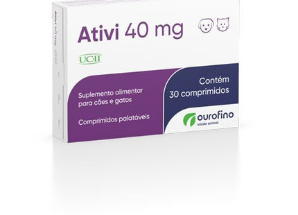 Suplemento Articular Ourofino Ativi Cart 40mg para Cães