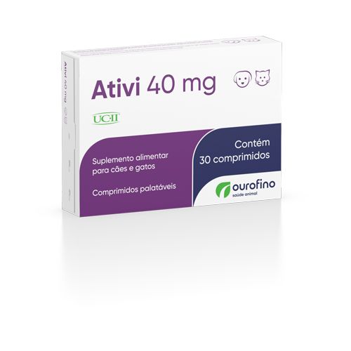 Suplemento Articular Ourofino Ativi Cart 40mg para Cães