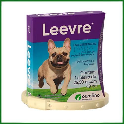 Antiparasitário Externo Ourofino Leevre Tamanho 48 cm para Cães