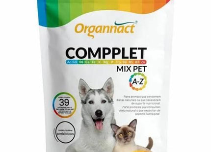 Suplemento Alimentar Organnact Compplet Mix Pet A-Z para Cachorros e Gatos