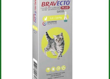 Antiparasitário Externo Bravecto Plus 112,5mg para Gatos
