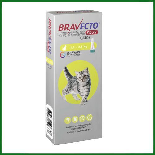 Antiparasitário Externo Bravecto Plus 112,5mg para Gatos