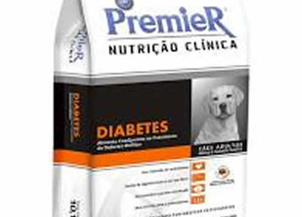 Ração Seca Medicamentosa Premier Nutrição Clínica Diabetes para Cachorros de Porte Médio e Grande