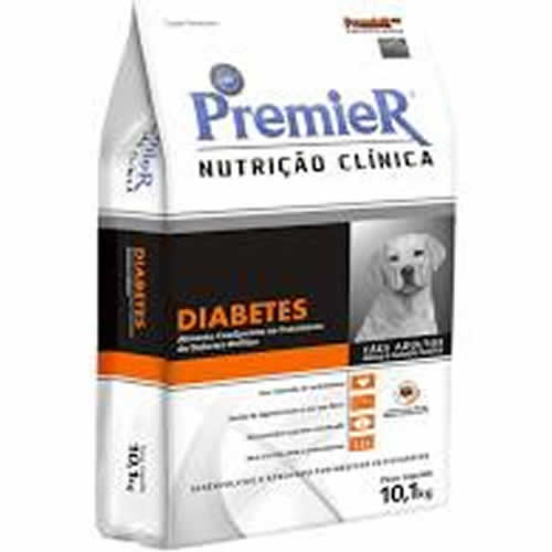 Ração Seca Medicamentosa Premier Nutrição Clínica Diabetes para Cachorros de Porte Médio e Grande