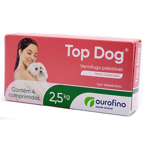 Antiparasitário Interno Ourofino Top Dog 2,5kg para Cães