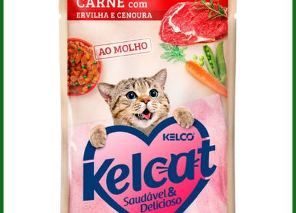Ração Úmida Kelcat Carne para Gatos