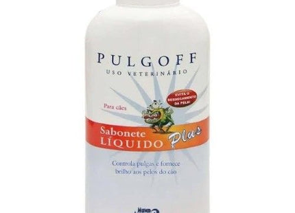 Shampoo Dermatológico Pulgoff Sabonete Líquido Plus 500ml para Cães e Gatos