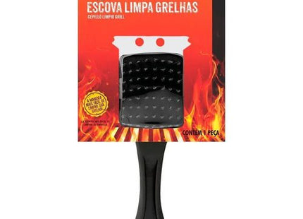 Escova Interbrilho Limpa Grelhas Prime Grill para Cachorros e Gatos