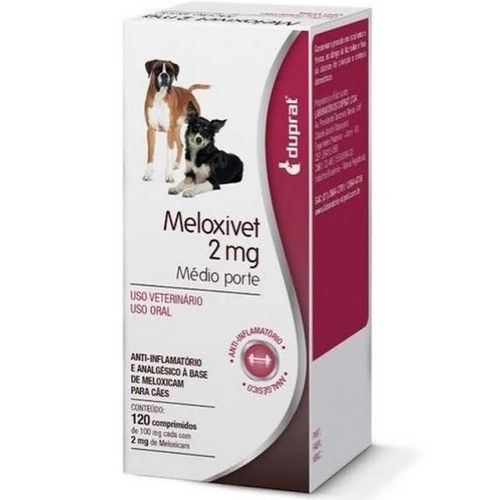 Anti-inflamatório Duprat Meloxivet 2mg para Cães