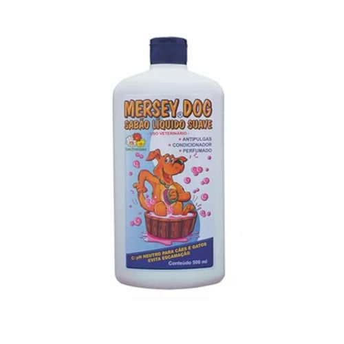 Shampoo Dermatológico Mersey Dog Anti Pulga para Cachorros