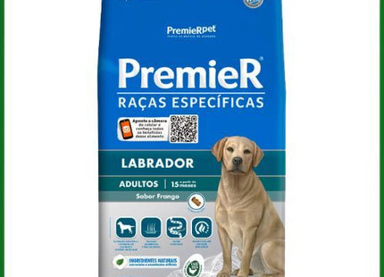 Ração Seca Premier para Cachorros Adultos da Raça Labrador