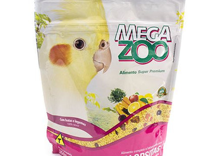 Ração Seca Mega Zoo Frutas e Legumes para Calopsitas