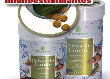 Ração Seca Poytara Carnívoros de Fundo para Peixes