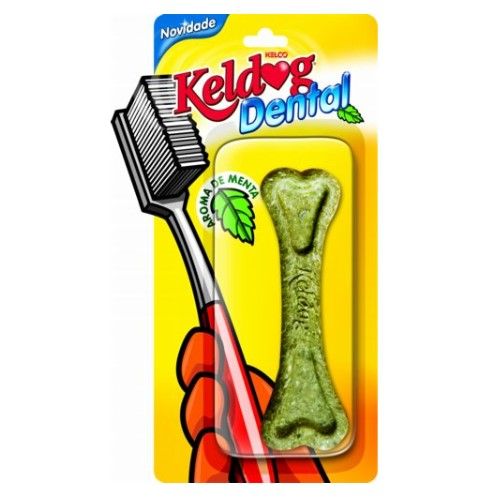 Snack Keldog Osso Dental Menta para Cachorros