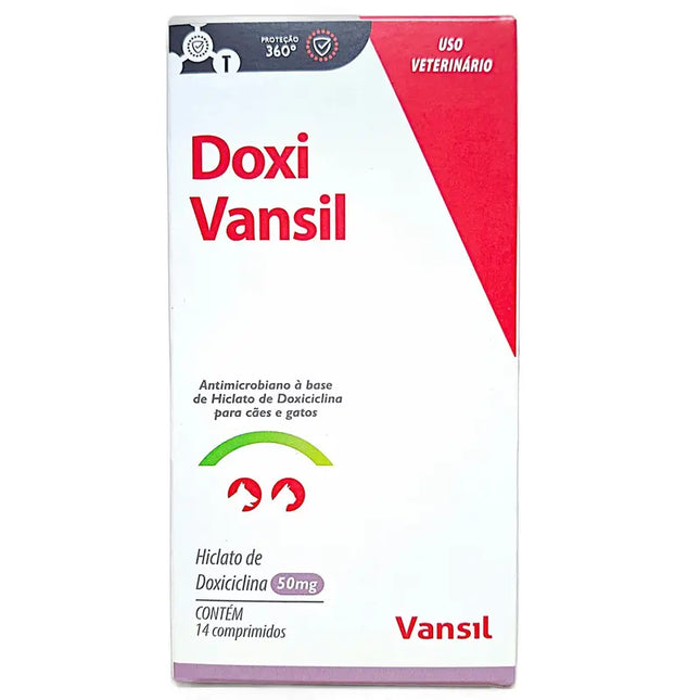 Doxi Vansil – Antibiótico Oral para Cães e Gatos (50 mg / 100 mg / 200 mg)