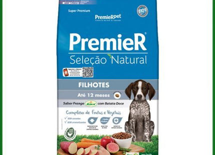 Ração Seca Premier Seleção Natural Batata Doce para Cachorros Filhotes