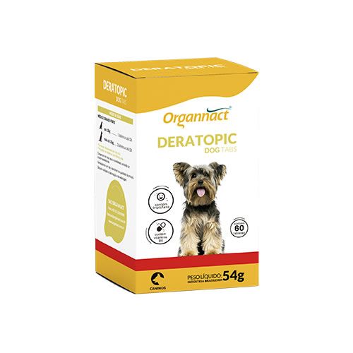 Cicatrizante Organnact Deratopic 54g para Cães e Gatos