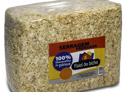 Maravalha Paiol Do Bicho Serragem Prensada 1 Kg para Hamsters