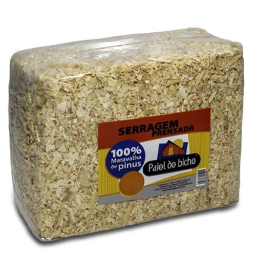 Maravalha Paiol Do Bicho Serragem Prensada 1 Kg para Hamsters