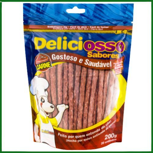 Petisco Deliciosso Fino Carne para Cachorros
