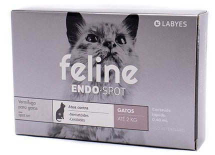 Antiparasitário Interno Labovet Feline Endospot 0,40ml para Gatos