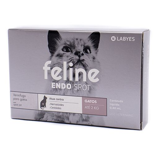 Antiparasitário Interno Labovet Feline Endospot 0,40ml para Gatos