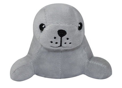 Brinquedo Pelúcia Foca Cinza – Savana Pet 18 cm com Apito