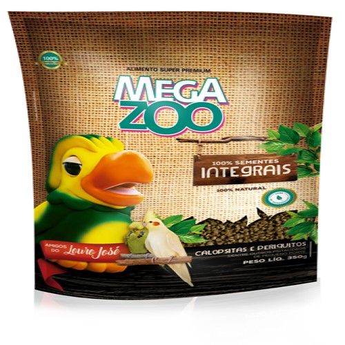 Ração Seca Mega Zoo Extr Calop Inte Louro Jose para Pássaros
