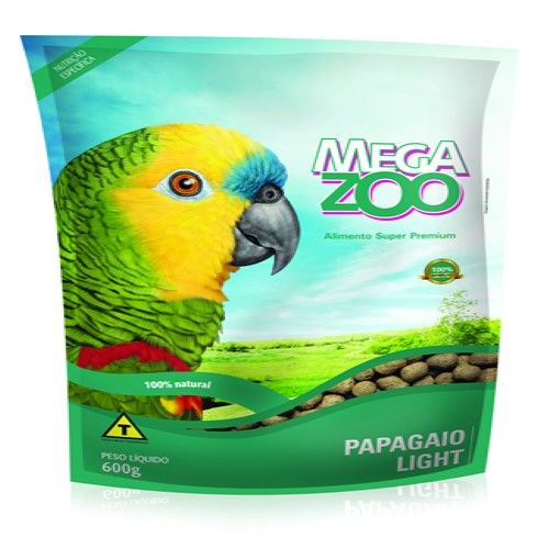 Ração Seca Mega Zoo Light para Papagaios