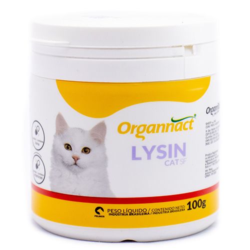 Suplemento Alimentar Organnact Lysin para Gatos
