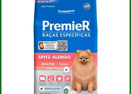 Ração Seca Premier para Cachorros Adultos de Raça Spitz Alemão