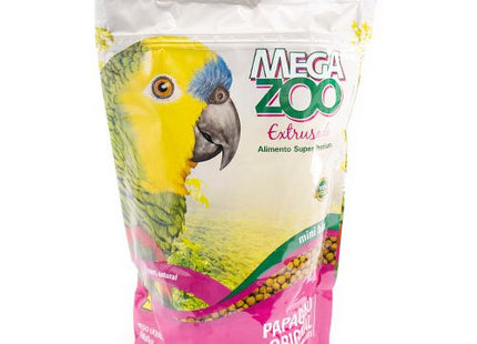 Ração Seca Mega Zoo Extrusada para Papagaios de Porte Pequeno