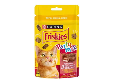 Petisco Friskies Frango, Fígado e Peru para Gatos