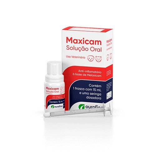Anti-inflamatório Ourofino Maxicam Solução Oral 15ml para Cães