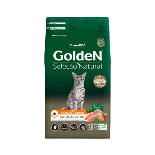 Ração Seca Golden Select Natural para Gatos Adultos