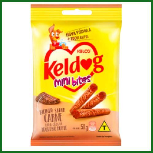 Snack Keldog Bifinho Mini Bites para Cachorros de Porte Pequeno