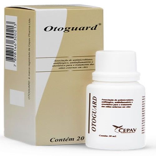 Produto Otológico Otoguard 20ml para Cachorros e Gatos