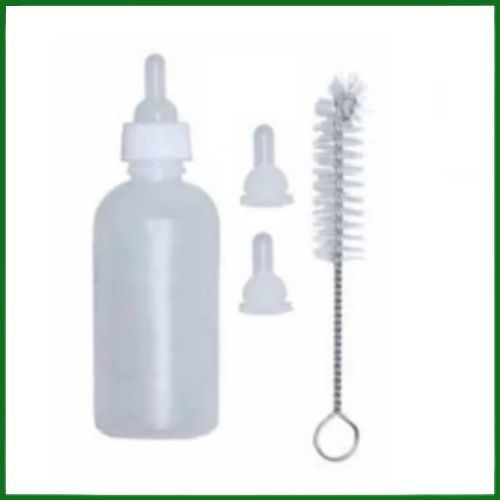 Mamadeira Jolitex Kit 60ml 3 Bicos e Limpador para Filhotes