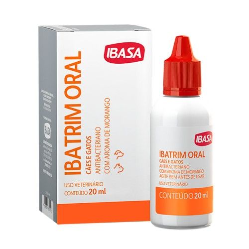 Antibiótico Ibasa Ibatrim Oral para Cães e Gatos