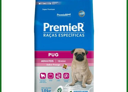 Ração Seca Premier para Cachorros Adultos de Raça Pug