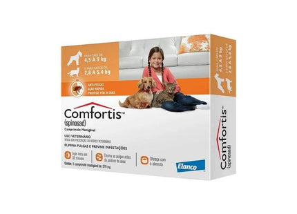 Comfortis 270 mg – Comprimido Mastigável Antipulgas (4,5–9 kg)