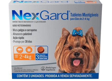 Antiparasitário Externo Nexgard para Cães 2 a 4 kg