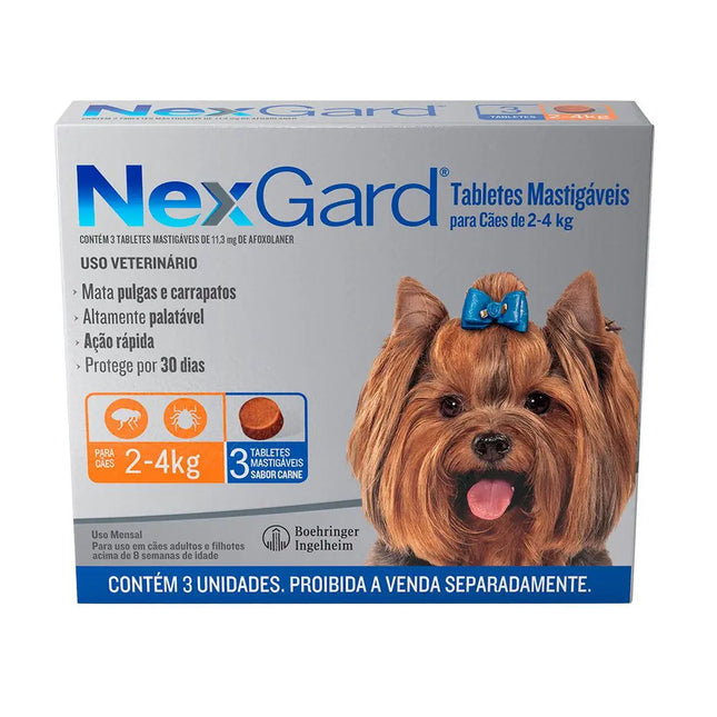 Antiparasitário Externo Nexgard para Cães 2 a 4 kg