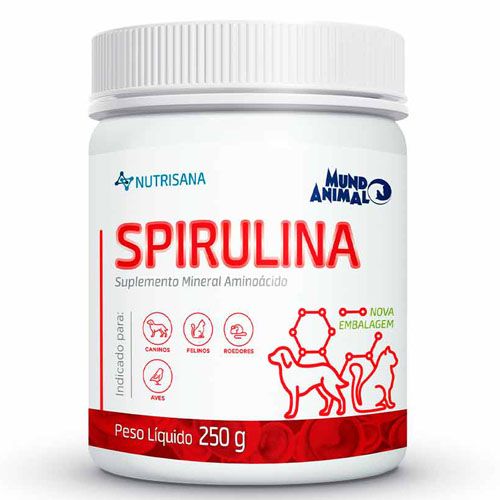 Suplemento Alimentar Nutrisana Spirulina para Cachorros e Gatos